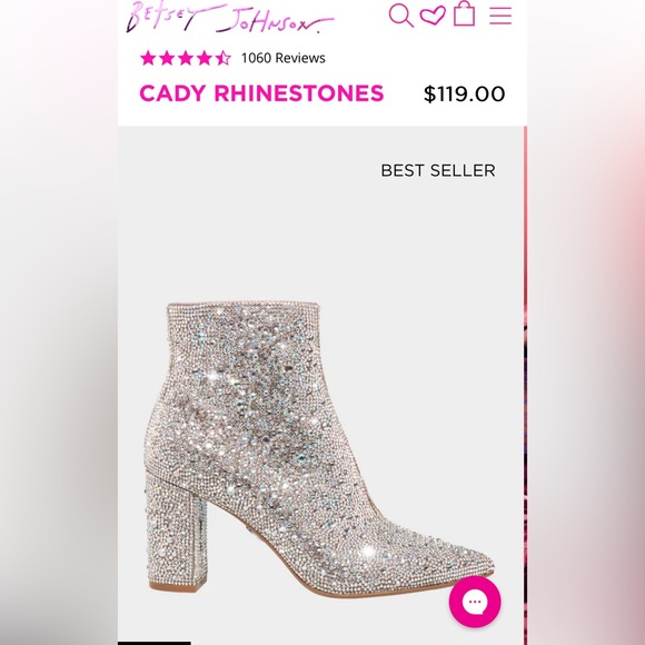 Betsey Johnson Cady Ankle Rhinestone Boots - Picture 7 of 7